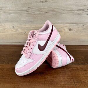 Nike Dunk Low GS Size 6.5Y Pink Foam Dark Beetroot White CW1590 601